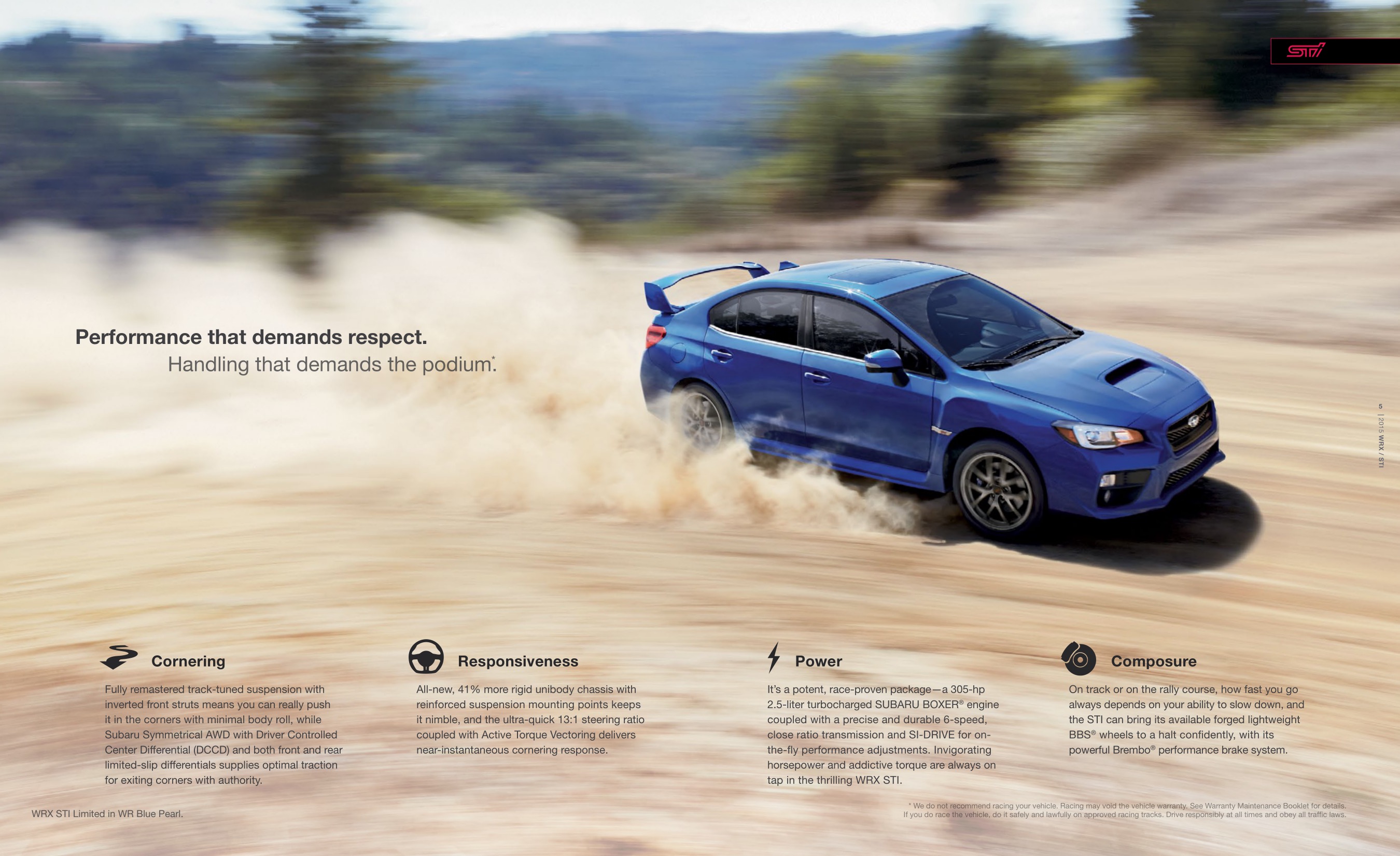 2015 Subaru Impreza WRX Brochure Page 3